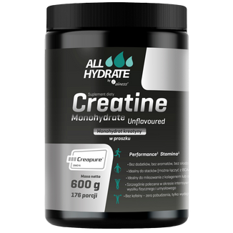 ALLhydrate Creatine Monohydrate, proszek, smak naturalny, 600 g - zdjęcie produktu