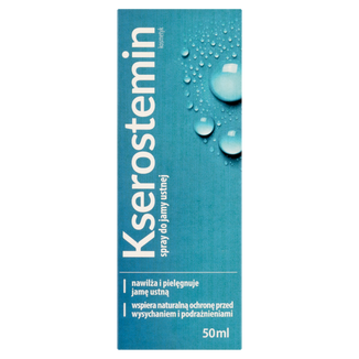 Kserostemin, sztuczna ślina, aerozol do jamy ustnej, 50 ml Kserostemin, sztuczna ślina, aerozol do jamy ustnej, 50 ml - zdjęcie produktu