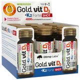 Olimp Gold-Vit D3 + K2 Forte Shot, szklana ampułka, smak malinowy, 9 x 25 ml USZKODZONE OPAKOWANIE - miniaturka zdjęcia produktu