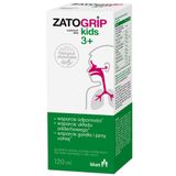 ZatoGrip Kids 3+, syrop dla dzieci, smak malinowy, 120 ml USZKODZONE OPAKOWANIE - miniaturka zdjęcia produktu