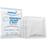 Heltiso, kompresy jałowe z gazy, 17-nitkowe, 12-warstwowe, 7 cm x 7 cm, 3 sztuki Heltiso, kompresy jałowe z gazy, 17-nitkowe, 12-warstwowe, 7 cm x 7 cm, 3 sztuki - miniaturka zdjęcia produktu