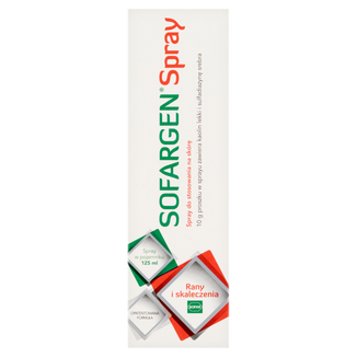 Sofargen Spray, proszek w sprayu na rany powierzchniowe, 125 ml - zdjęcie produktu