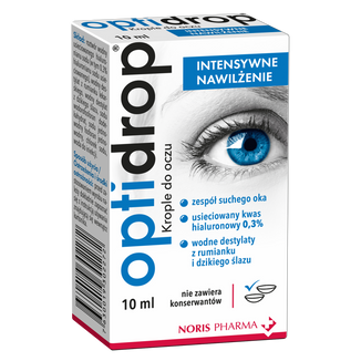 Optidrop Intensywne Nawilżenie, krople do oczu, 10 ml - zdjęcie produktu