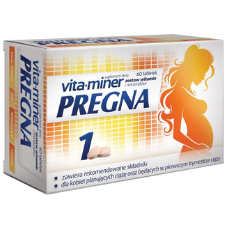 Vita-miner Pregna, 60 tabletek - zdjęcie produktu
