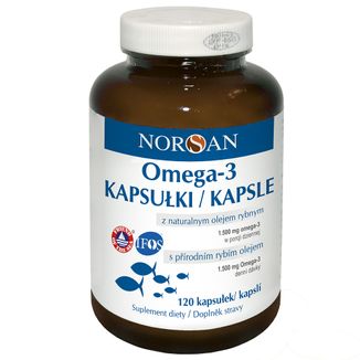 Norsan Omega-3, 120 kapsułek - zdjęcie produktu