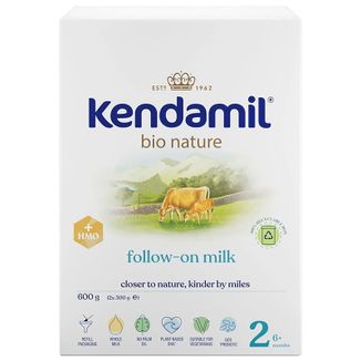 Kendamil Bio Nature 2 HMO+, mleko następne, po 6 miesiącu, 600 g USZKODZONE OPAKOWANIE - zdjęcie produktu