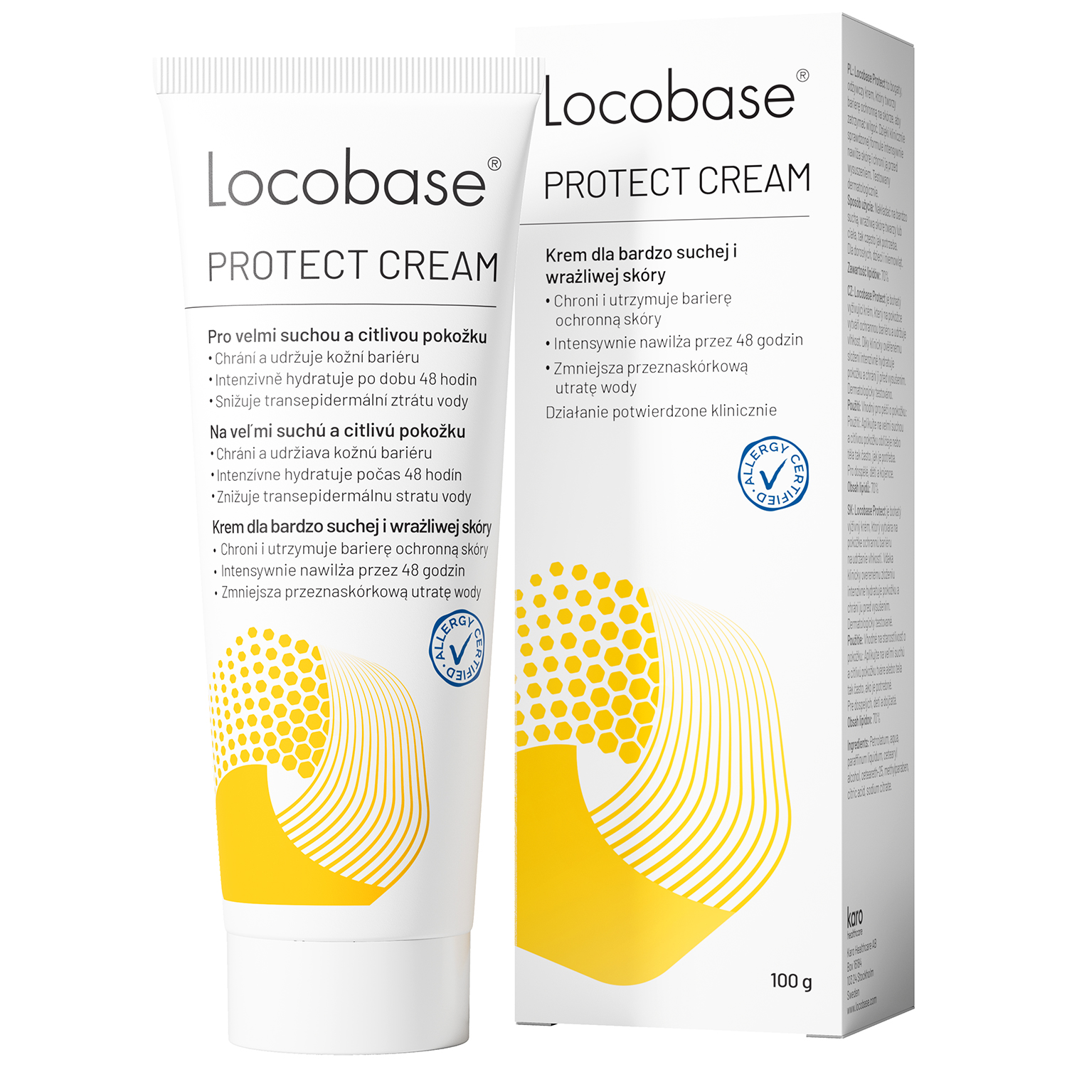Locobase Locobase Protect (dawniej Lipobase), krem do skóry suchej i wrażliwej, 100 g — Składniki i ocena