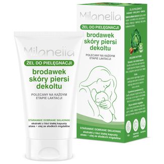 Milanella, żel do pielęgnacji brodawek, skóry piersi i dekoltu, 50 ml - zdjęcie produktu