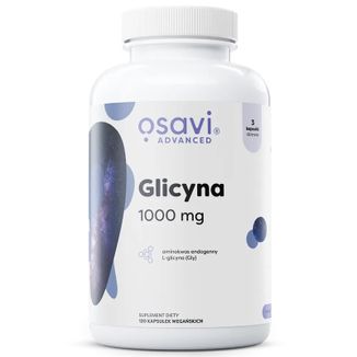 Osavi Advanced Glicyna 1000 mg, 120 kapsułek wegańskich Osavi Advanced Glicyna 1000 mg, 120 kapsułek wegańskich - zdjęcie produktu