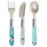 Canpol Babies, zestaw sztućców ze stali nierdzewnej, Exotic Animals, niebieski, od 18 miesiąca - miniaturka 2 zdjęcia produktu