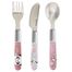 Canpol Babies, zestaw sztućców ze stali nierdzewnej, Exotic Animals, różowy, od 18 miesiąca - miniaturka 2 zdjęcia produktu