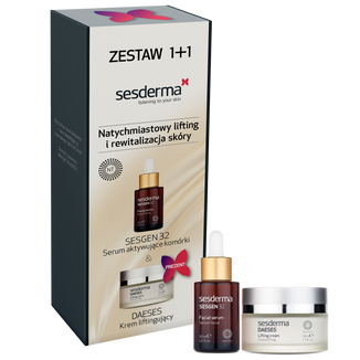 Zestaw Sesderma Sesgen 32, serum aktywujące komórki, 30 ml + Daeses, krem liftingujący do twarzy i ciała, 50 ml w prezencie - zdjęcie produktu