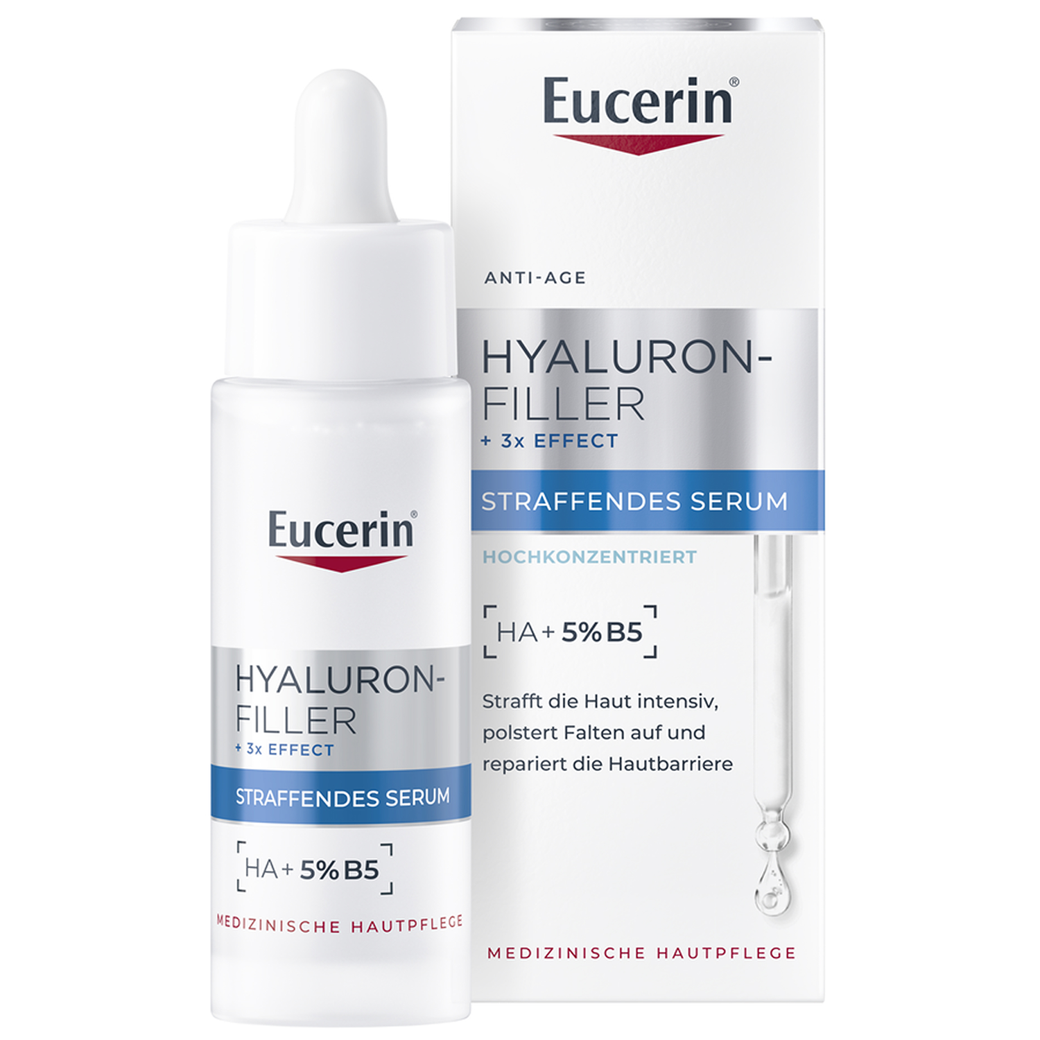 Eucerin Eucerin Hyaluron-Filler, serum intensiv feuchtigkeitsspendend-regenerierend, 30 ml — Inhaltsstoffe und Bewertung