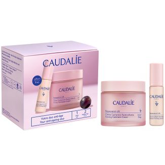 Zestaw Caudalie Resveratrol Lift, krem do twarzy, 50 ml + serum, 10 ml - zdjęcie produktu