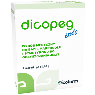 Dicopeg Endo, 60,98 g x 4 saszetki Dicopeg Endo, 60,98 g x 4 saszetki - zdjęcie produktu