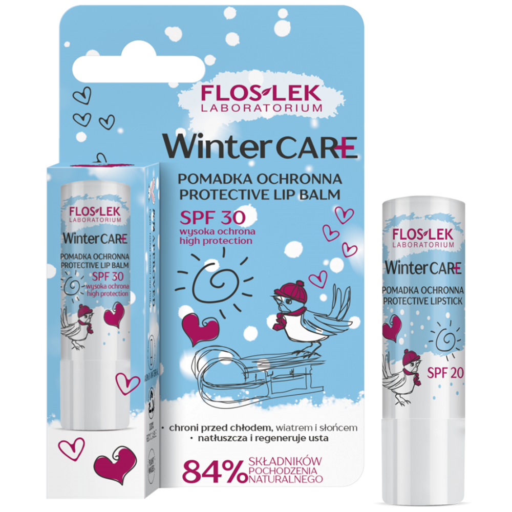 Flos-Lek Floslek Winter Care, Lippenstift schützend für die Lippen, SPF 30, 4 g — Inhaltsstoffe und Bewertung