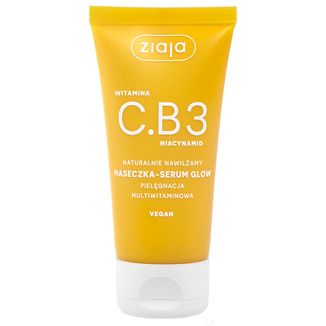 Ziaja Witamina C.B3 Niacynamid Naturalnie Nawilżamy, maseczka-serum glow, 50 ml - zdjęcie produktu
