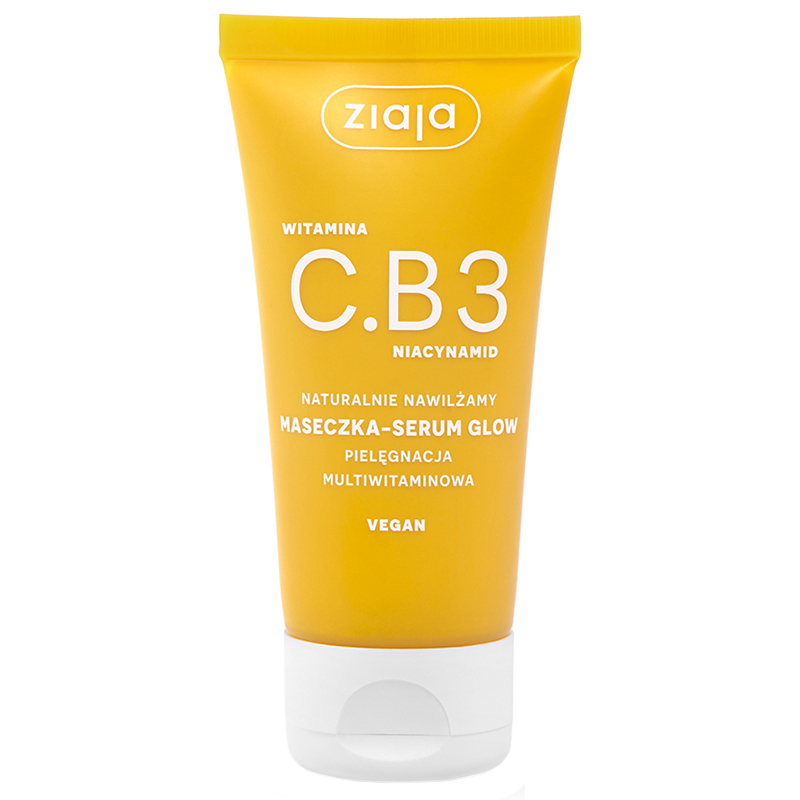 Nieznana Ziaja Witamina C.B3 Niacynamid Naturalnie Nawilżamy, maseczka-serum glow, 50 ml — Inhaltsstoffe und Bewertung