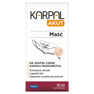 Karpal Akut, maść na objawy zespołu cieśni nadgarstka, 50 ml - zdjęcie produktu