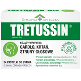 Tretussin, smak czarnej porzeczki, 24 pastylki do ssania Tretussin, smak czarnej porzeczki, 24 pastylki do ssania - miniaturka zdjęcia produktu