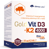 Olimp Gold-Vit D3 + K2, witamina D 4000 j.m. + witamina K 50 µg, 120 kapsułek - miniaturka zdjęcia produktu