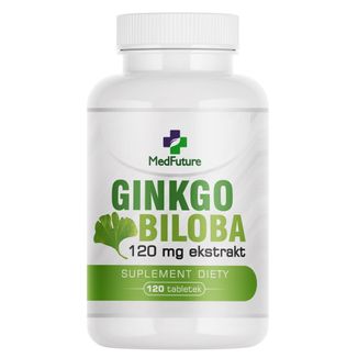 Medfuture Ginkgo Biloba ekstrakt 120 mg, 120 tabletek Medfuture Ginkgo Biloba ekstrakt 120 mg, 120 tabletek - zdjęcie produktu