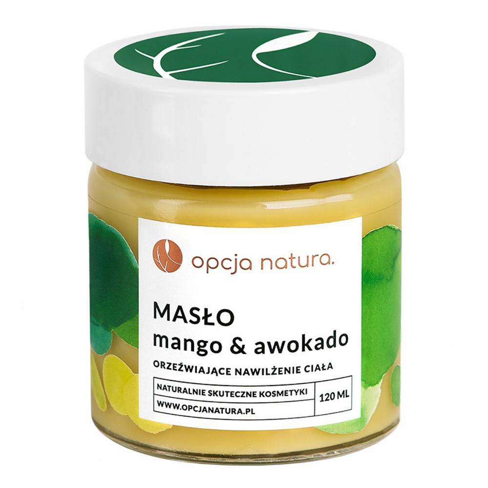 Nieznana Opcja Natura, masło do ciała, mango & awokado, 120 ml