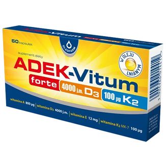 ADEK-Vitum Forte, 60 kapsułek - zdjęcie produktu