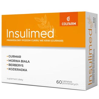 Insulimed, 60 tabletek powlekanych Insulimed, 60 tabletek powlekanych - zdjęcie produktu