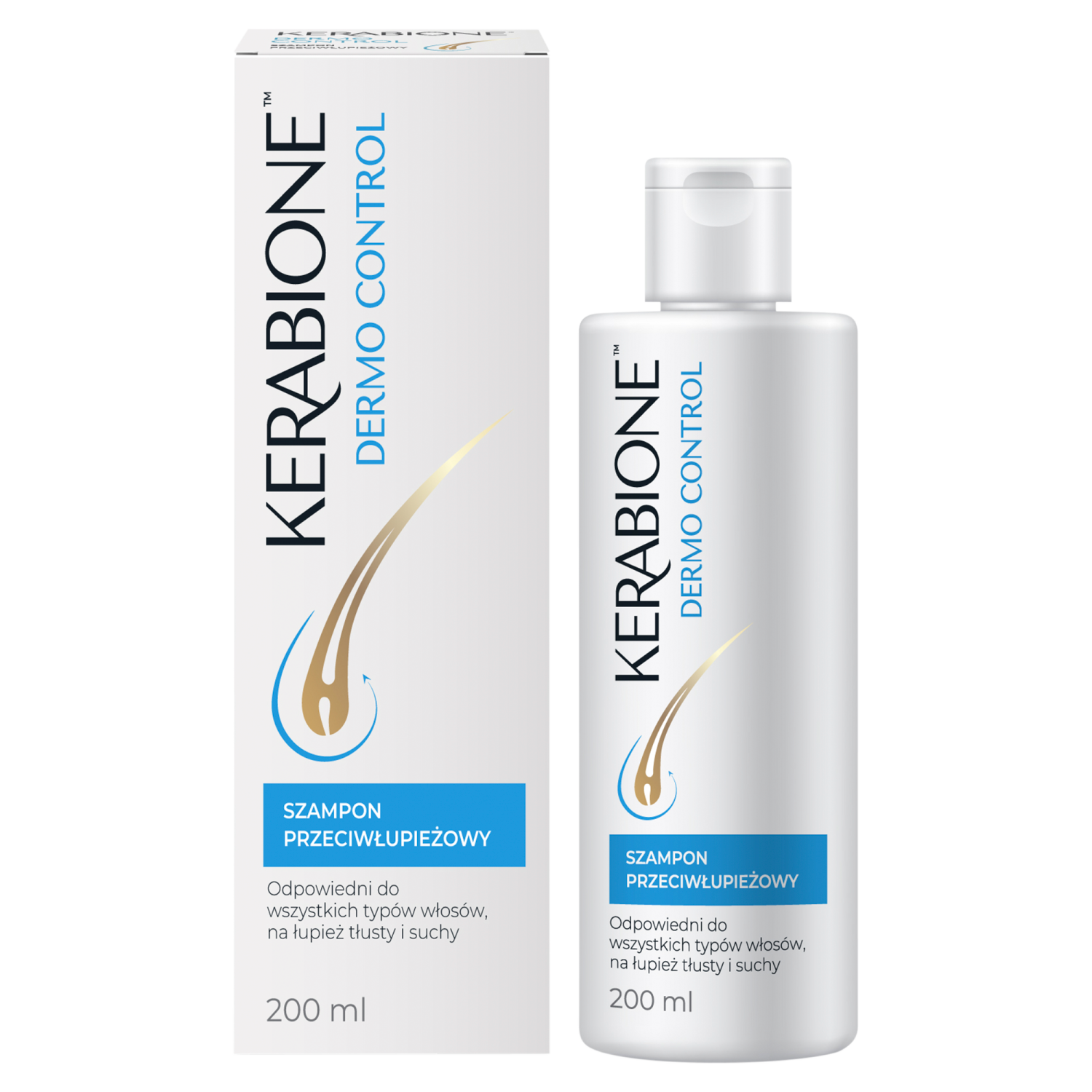 Kerabione Kerabione Dermo Control, Anti-Schuppen-Shampoo, 200 ml — Inhaltsstoffe und Bewertung