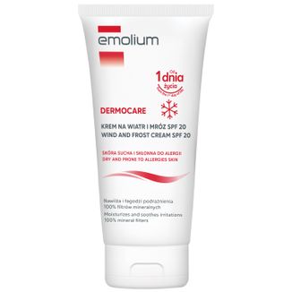 Emolium Dermocare, krem na wiatr i mróz, od 1 dnia życia, SPF 20, 75 ml USZKODZONE OPAKOWANIE - zdjęcie produktu