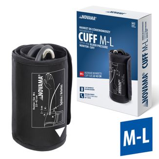 Novama Cuff M-L, mankiet do ciśnieniomierzy naramiennych, uniwersalny, 22-42 cm Novama Cuff M-L, mankiet do ciśnieniomierzy naramiennych, uniwersalny, 22-42 cm - zdjęcie produktu