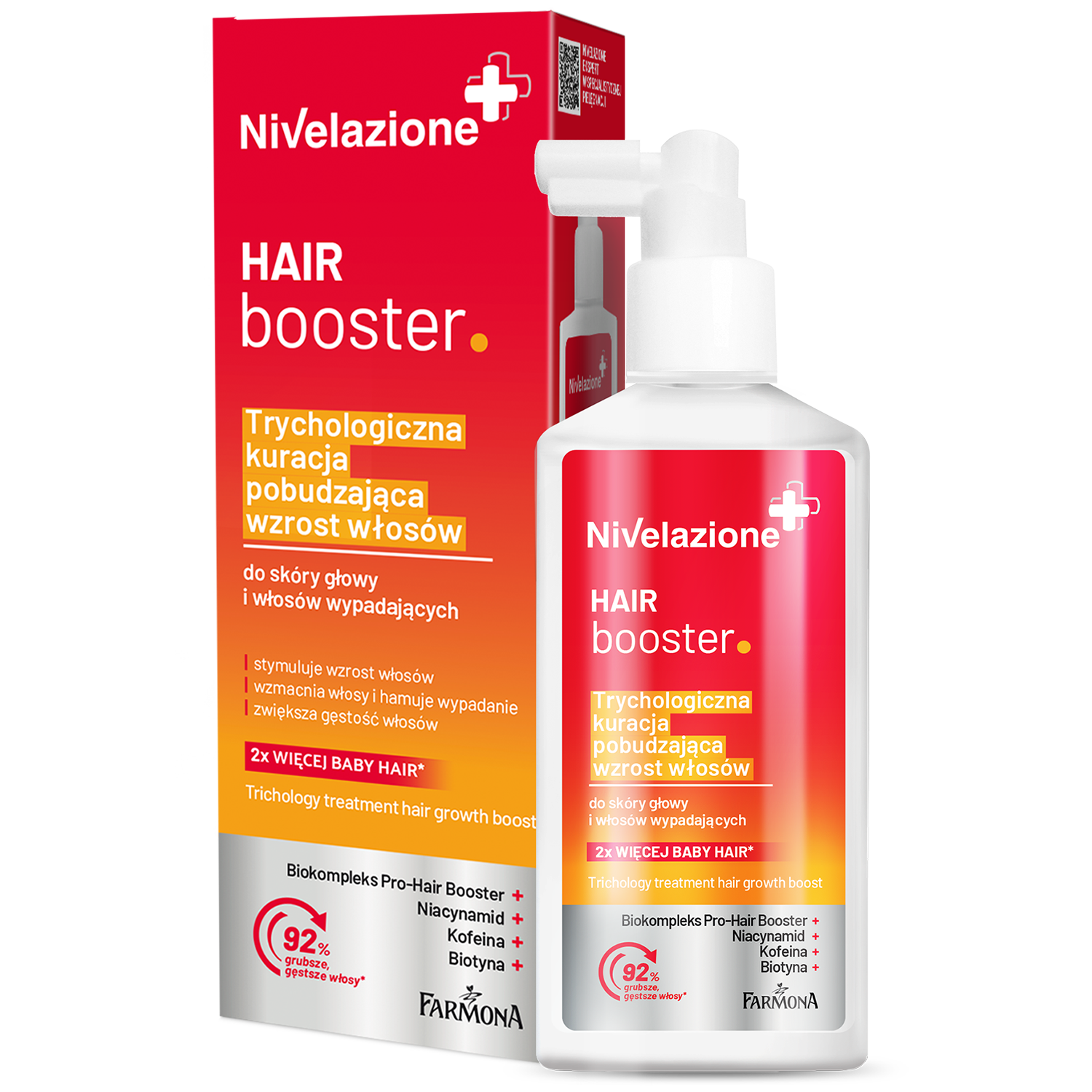 Nivelazione Farmona Nivelazione Hair Booster, trychologiczna kuracja pobudzająca wzrost włosów, 75 ml — Składniki i ocena