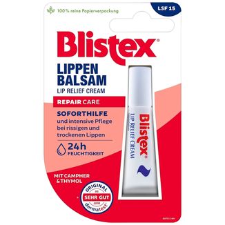 Blistex Repair Care Lip Relief Cream, balsam do ust, SPF 15, 6 ml Blistex Repair Care Lip Relief Cream, balsam do ust, SPF 15, 6 ml - zdjęcie produktu