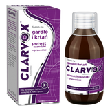 Clarvox Syrop na gardło i krtań dla dorosłych i dzieci od 3 lat, porost islandzki + prawoślaz, 200 ml - miniaturka zdjęcia produktu