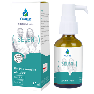 Avitale Selen, L-selenometionina, 30 ml USZKODZONE OPAKOWANIE - zdjęcie produktu