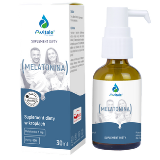 Avitale Melatonina 1 mg, krople, 30 ml - zdjęcie produktu
