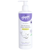 Bella Baby Happy, emolientowy żel do mycia ciała i włosów, od 1 miesiąca, 400 ml - miniaturka zdjęcia produktu