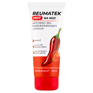 Botanic Help Reumatek Hot, rozgrzewający żel aktywny na noc, 200 ml - zdjęcie produktu