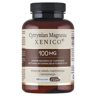 Xenico Cytrynian Magnezu, 120 kapsułek Xenico Cytrynian Magnezu, 120 kapsułek - zdjęcie produktu