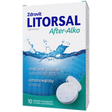 Zdrovit Litorsal After-Alko, smak cytrynowy, 10 tabletek musujących - miniaturka zdjęcia produktu