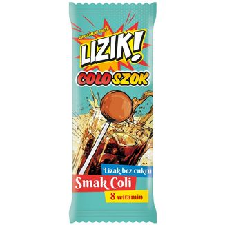 Lizik! Coloszok, lizak o smaku coli, bez cukru, od 3 lat, 1 sztuka - zdjęcie produktu