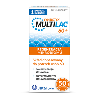 Multilac 60+ Synbiotyk, 50 kapsułek - zdjęcie produktu