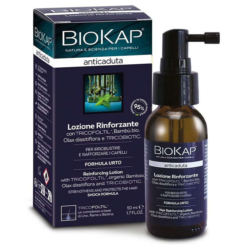 Biokap Biokap Anticaduta, lotion gegen Haarausfall, 50 ml — Inhaltsstoffe und Bewertung