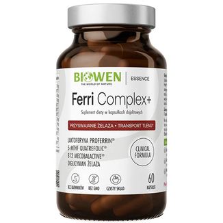 Biowen Ferri Complex+, 60 kapsułek Biowen Ferri Complex+, 60 kapsułek - zdjęcie produktu