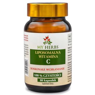 My Herbs Liposomalna Witamina C 1000 mg, 80 kapsułek - zdjęcie produktu