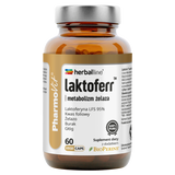Pharmovit Herballine Laktoferr Metabolizm Żelaza, 60 kapsułek Pharmovit Herballine Laktoferr Metabolizm Żelaza, 60 kapsułek - miniaturka zdjęcia produktu