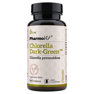 Pharmovit Chlorella Dark-Green, 360 tabletek Pharmovit Chlorella Dark-Green, 360 tabletek - zdjęcie produktu