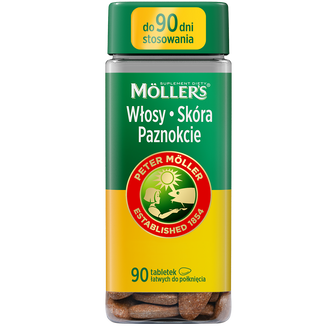 Moller's Włosy, Skóra, Paznokcie, 90 tabletek - zdjęcie produktu
