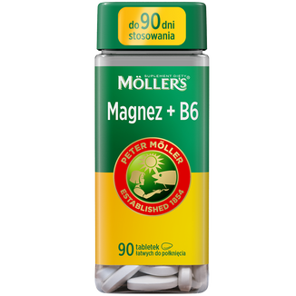 Moller's Magnez + B6, 90 tabletek - zdjęcie produktu